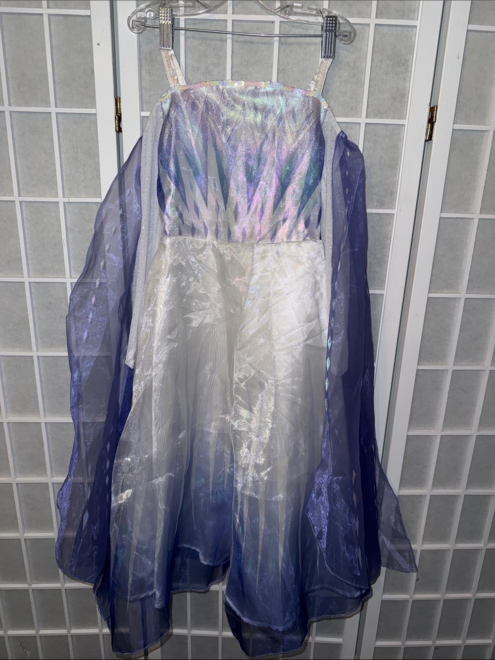 Disney Frozen Elsa Snow Queen Dress Costume Size 5/6